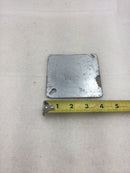 Lot of 2 Steel City 52 C1 4" Square Box Blank Cover