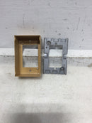 Wiremold 5748- 1 Gang Switch & Receptacle Box Buff