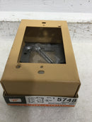 Wiremold 5748- 1 Gang Switch & Receptacle Box Buff