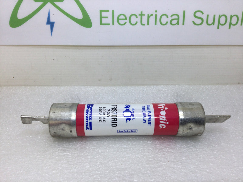 Ferraz Shawmut TRS70RID 70 Amp 600V Trio-Onic Dual Element Time Delay Class Rk5 Fuse