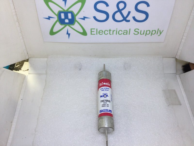 Ferraz Shawmut TRS70RID 70 Amp 600V Trio-Onic Dual Element Time Delay Class Rk5 Fuse