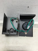 Journeyman Pro PIB-TT30P 30 Amp Power Inlet Box for Generator, w/Waterproof Cover 125V