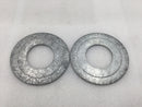 Reducing Washer 3-1/2" to 2" Mixed Brands Galvanized Steel Conduit (Lot of 2)