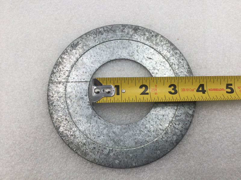 Reducing Washer 3-1/2" to 2" Mixed Brands Galvanized Steel Conduit (Lot of 2)