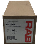 RAB Lighting GL100R Vaporproof Globe Glass 100 Series Threaded Fixture - Ruby