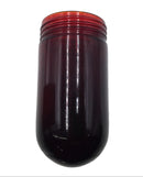 RAB Lighting GL100R Vaporproof Globe Glass 100 Series Threaded Fixture - Ruby