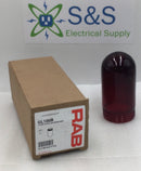 RAB Lighting GL100R Vaporproof Globe Glass 100 Series Threaded Fixture - Ruby