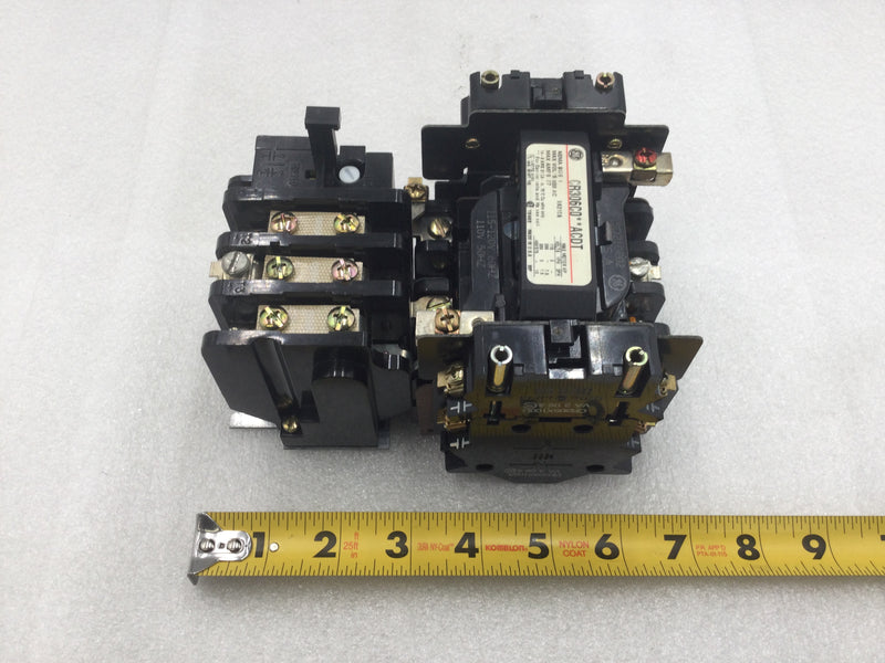GE CR306C0**ACDT 27 Amp 3 Phase 115-575 VAC 2-10 HP Motor Starter w/120 VAC Coil