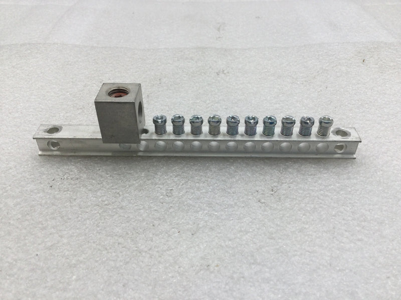 13 Position 4-14 AWG Neutral/Grounding Bar 6 3/4"