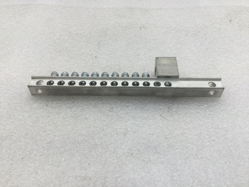 13 Position 4-14 AWG Neutral/Grounding Bar 6 3/4"