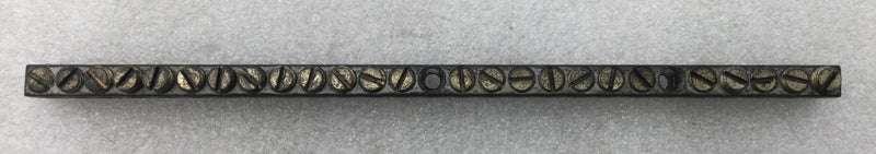 27 Position 4-14 AWG Grounding Bar 9 3/8" x 1/2"