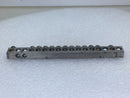 CMC NA-75 17 Position 4-14 AWG Grounding Bar - 5 1/4" x 1/4"