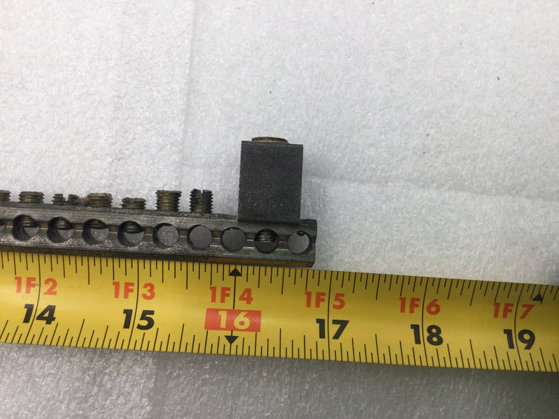 49 Position 4-14 AWG Grounding Bar 16 3/4" x 1 1/2"