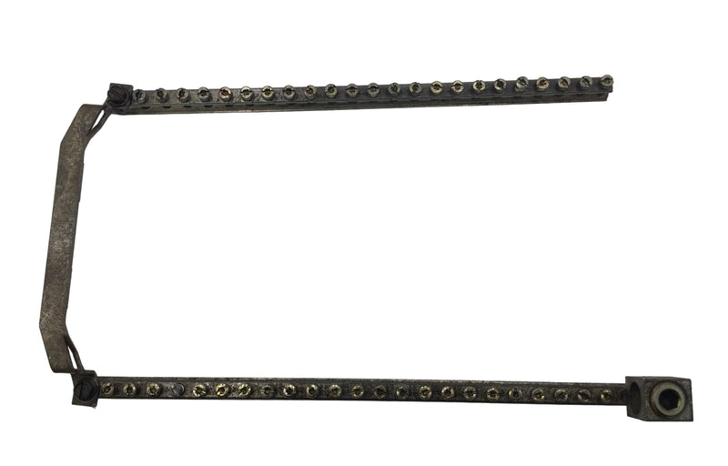 ITE 51 Position 4-14 AWG Neutral/Grounding Bar w/Metal Cross Bar 14" x 7 1/2"