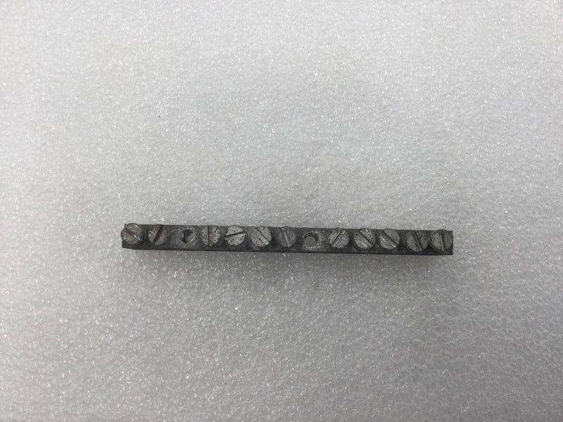 13 Position 4-14 AWG Grounding Bar 4 1/8" x 1/4"