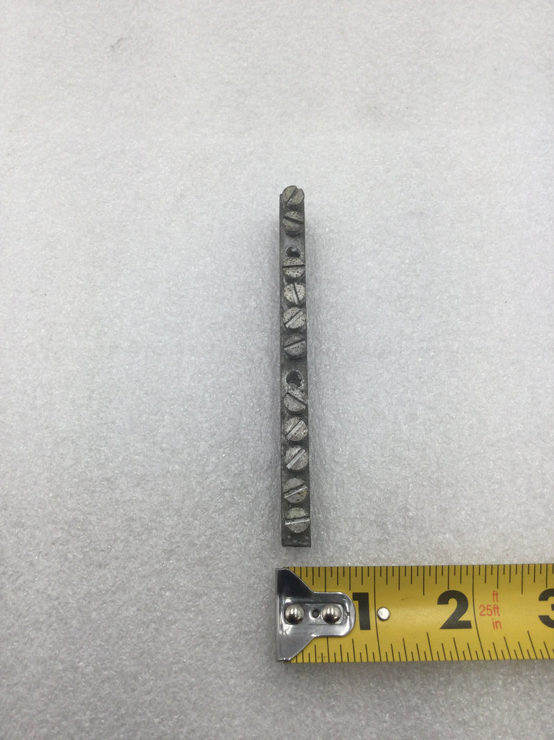 13 Position 4-14 AWG Grounding Bar 4 1/8" x 1/4"