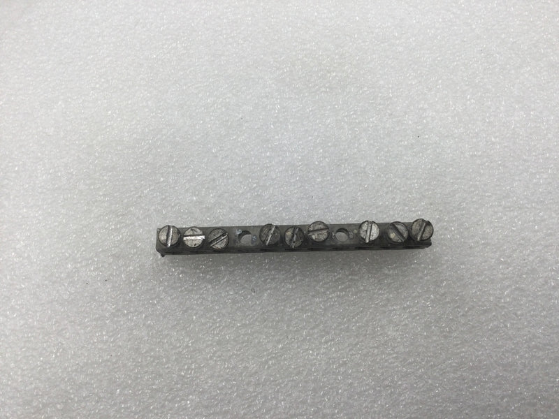 11 Position 4-14 AWG Grounding Bar 3 1/2" x 1/4"