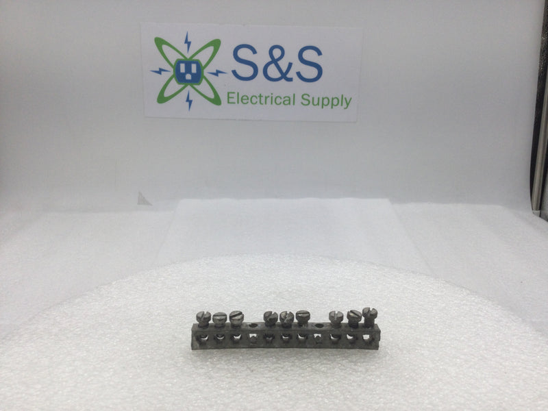 11 Position 4-14 AWG Grounding Bar 3 1/2" x 1/4"