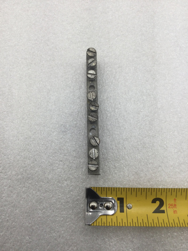 11 Position 4-14 AWG Grounding Bar 3 1/2" x 1/4"