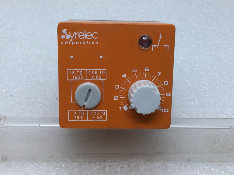 Syrelec Par 2B 100VAC Delay on Make 10Amp Output 230VAC 8-Pins