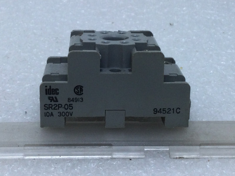 Idec SR2P-05 10 Amp 300V 8-Pin Relay Socket Base