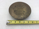 Steel City 5 3/4" Round Duplex Receptacle Floor Box Cover in Bronze with Carlon Trim Ring and Receptacle