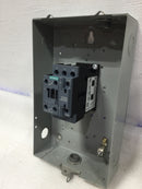 Siemens LEN01C003120B 30 Amp 110/120V Lighting Contactor w/Enclosure