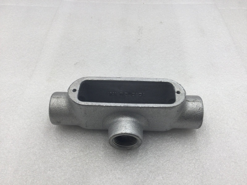 Crouse-Hinds T28 3/4" Rigid Conduit Tee Outlet Body without Cover & Gasket