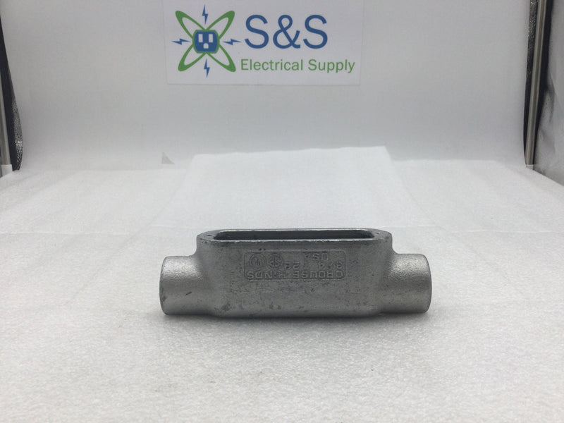 Crouse-Hinds T28 3/4" Rigid Conduit Tee Outlet Body without Cover & Gasket