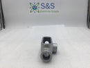 Crouse-Hinds T28 3/4" Rigid Conduit Tee Outlet Body without Cover & Gasket