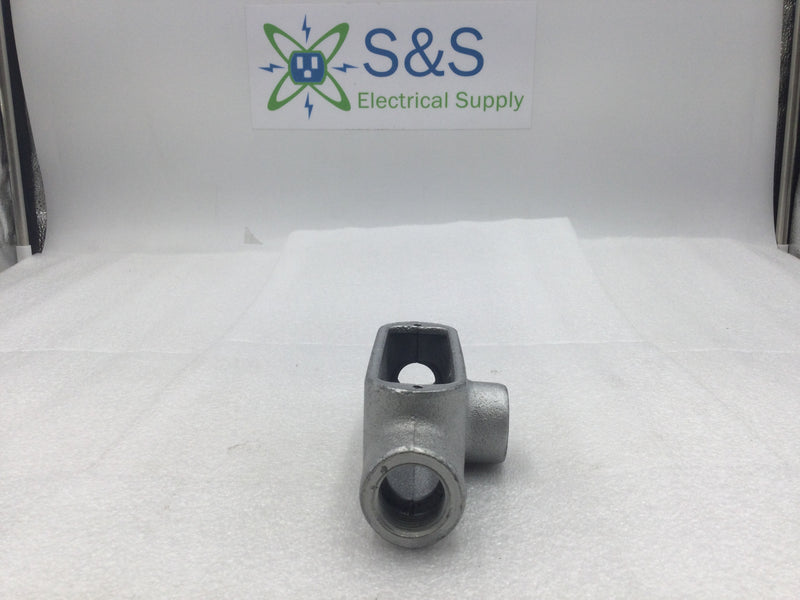 Crouse-Hinds T28 3/4" Rigid Conduit Tee Outlet Body without Cover & Gasket