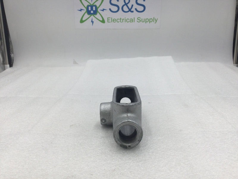 Crouse-Hinds T28 3/4" Rigid Conduit Tee Outlet Body without Cover & Gasket