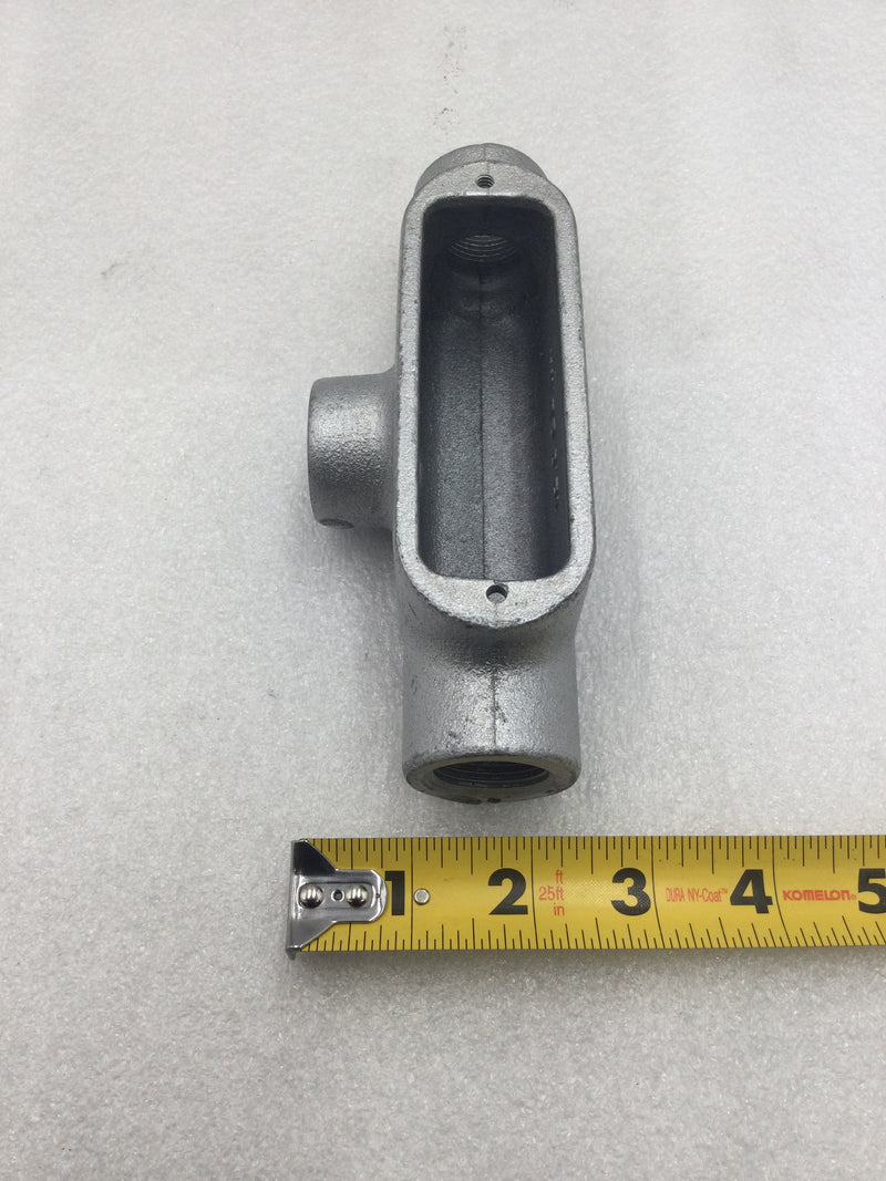 Crouse-Hinds T28 3/4" Rigid Conduit Tee Outlet Body without Cover & Gasket