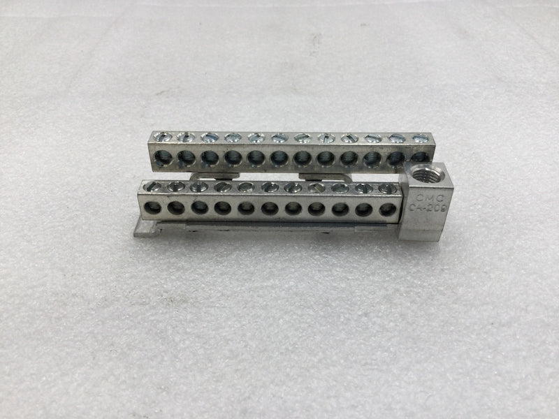 23 Position 4-14 AWG Double Stacked Grounding/Neutral Bar