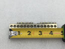 CMC NA-75 14 Position 4-14 AWG Grounding Bar - 4 1/2" x 1/2"