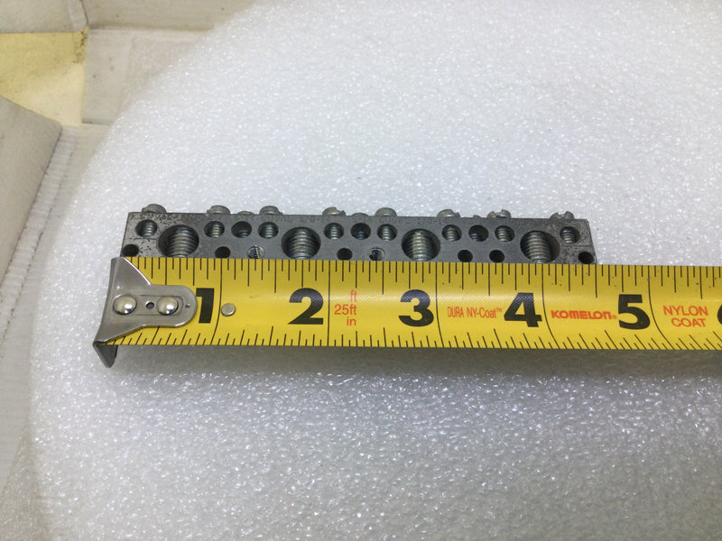 General Switch Co. 618MHS 15 Position 4-14 AWG Ground/Neutral Bar