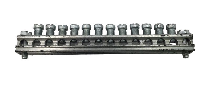 CMC NA78-1 CU7AL 14 Position 4-14AWG Neutral/Grounding Bar 5 1/4" x 1/2"