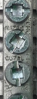 CMC NA78-1 CU7AL 14 Position 4-14AWG Neutral/Grounding Bar 5 1/4" x 1/2"
