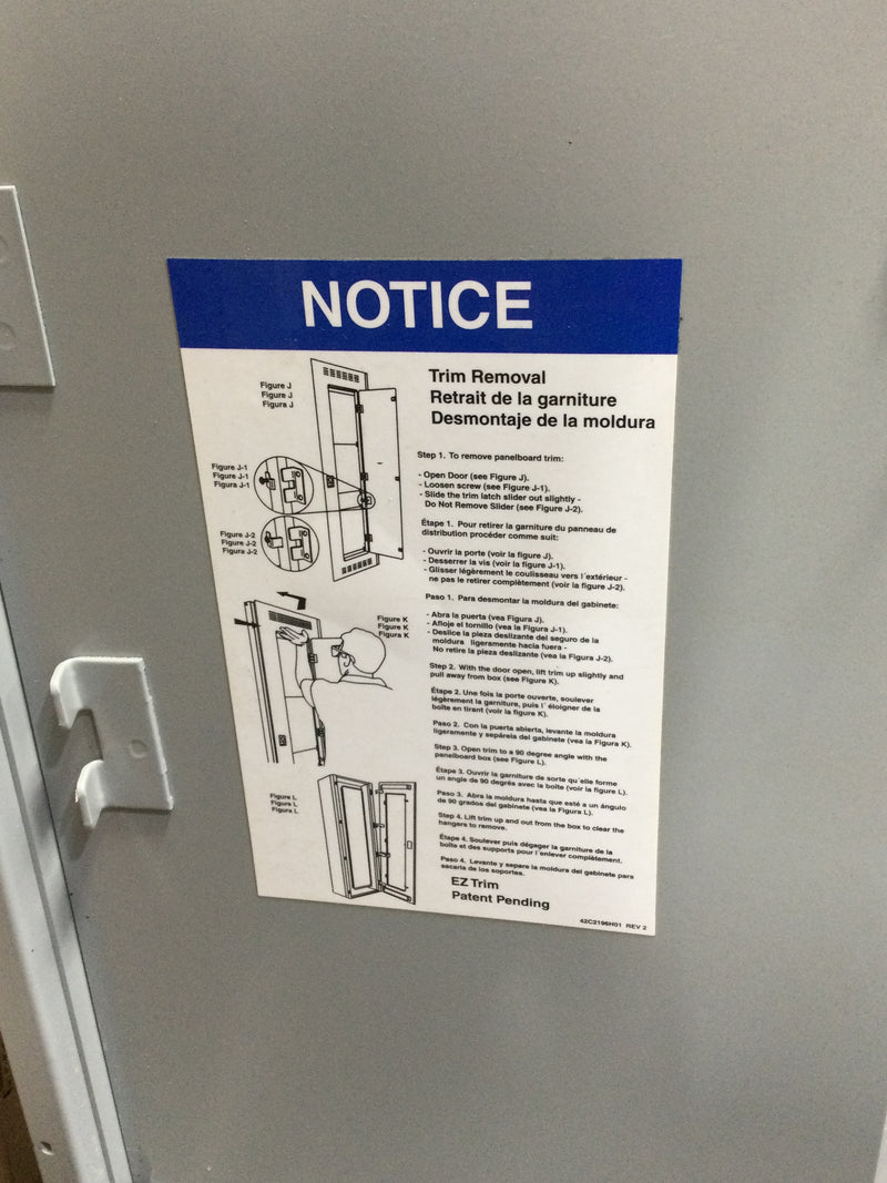 Eaton LT EZV2048S Panelboard Door Only 48" x 20"