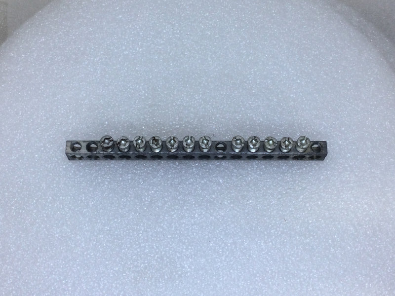 Ilsco N-882 16 Position 4-14 AWG Grounding Bar - 5 3/4" x 1/2"