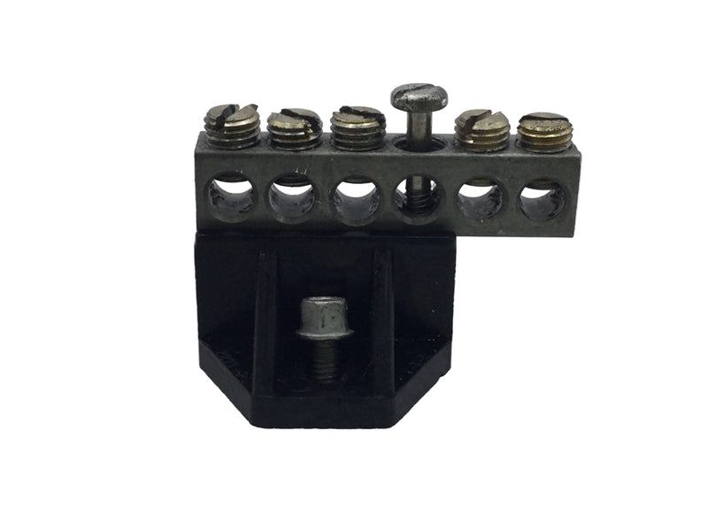 ITE 6 Position 4-14 AWG Neutral/Isolated Grounding Bar 2" x 1 1/4"