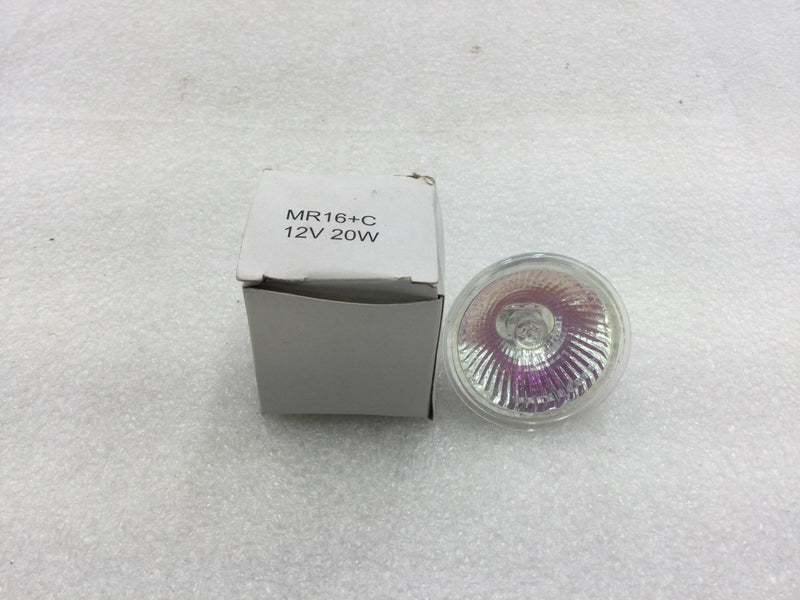 Lot of 3 MR16+C 12 Volt 20 Watt Overhead Halogen Flood Light Bulbs