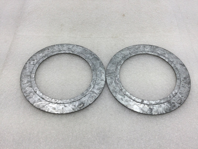 Reducing Washer (Lot Of 2) 3-1/2" To 3" Mixed Brands Galvanized Steel Conduit