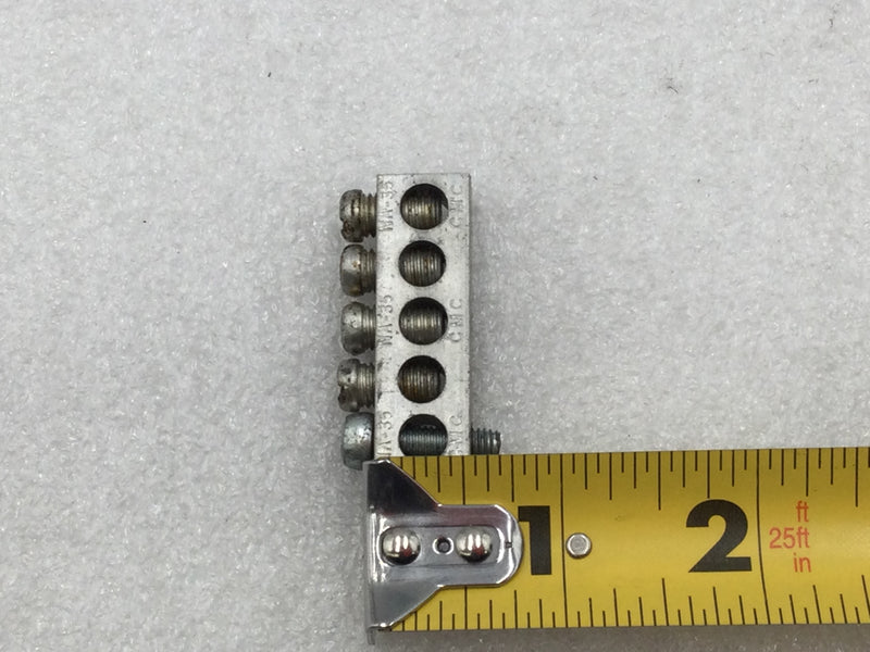 CMC NA-35 5 Position 4-14 AWG CU9AL Grounding Bar