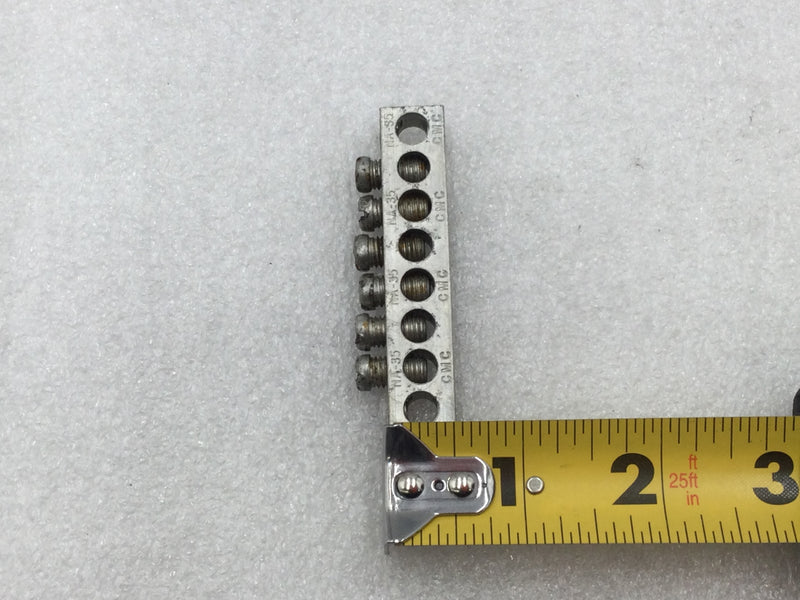CMC NA-35 8 Position 4-14 AWG Grounding Bar