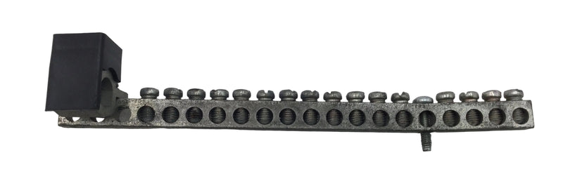 Ilsco NA-70S 20 Position 4-14 AWG Grounding Bar w/Lug 7" x 1 1/8"