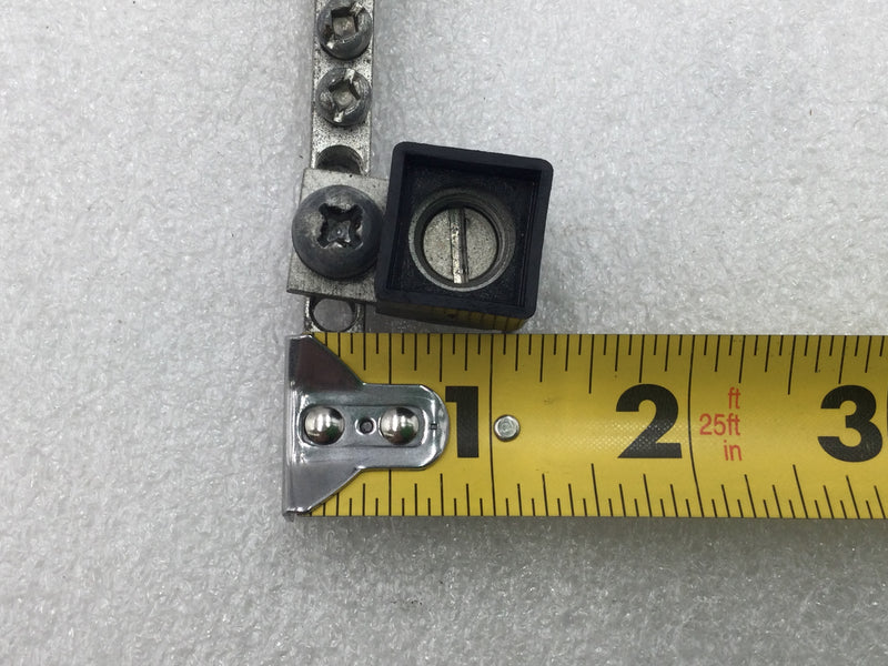 Ilsco NA-70S 20 Position 4-14 AWG Grounding Bar w/Lug 7" x 1 1/8"