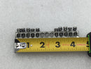 13 Position 4-14 AWG Grounding Bar - 4 1/4" x 1/2"