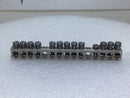 15 Position 4-14 AWG Grounding Bar - 4 3/4" x 1/2"