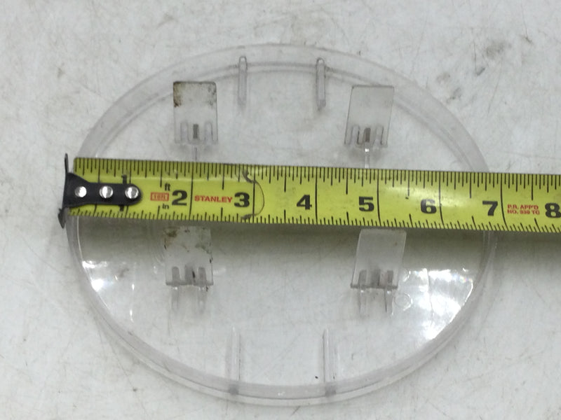 Meter Blank, Meter Stack Blank Cover Only 7" Diameter, Plastic, Clear